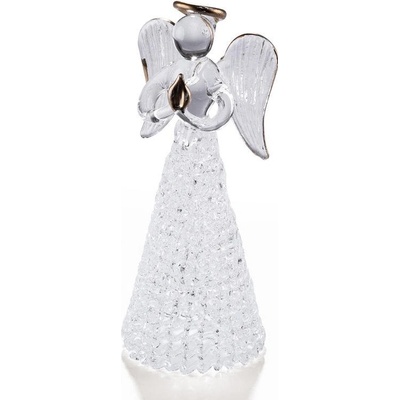 Skleněná andělka 12 cm – Zboží Mobilmania