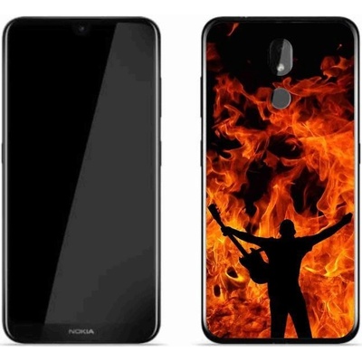 Pouzdro mmCase gelové Nokia 3.2 - muzikant a oheň