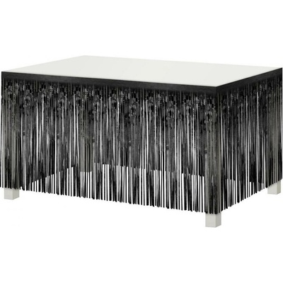 Godan Dekorácia na okraj stola Čierne strapce 80x300 cm