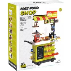 Man Yuk Toys Мобилен комплект за игра с бърза храна, 88 части (889-281)