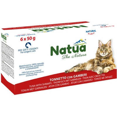 Natua Cat Adult Filety z tuniaka a krevety 6 x 50 g
