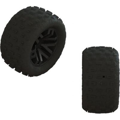 Arrma kolo s pneu dBoots Fortress disk černý 2