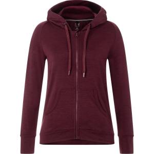 super. natural Дамско вълнено яке super. natural Women's Essential Zip Hoodie Zip-up hoodie - Wine Tasting (105-2701-1113)