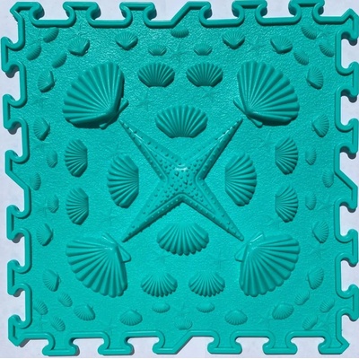 OrtoNature Masážní ortopedická podložka Mušle tvrdá Modrozelená