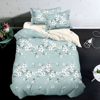 EmonaMall Двулицево спално бельо (размер за приста) EmonaMall, 4 части - Модел S18685 (S18685-66666m)