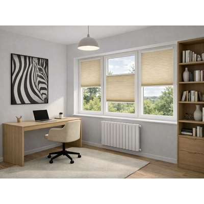 Zebra-Shop Plissé Lux Zatemňující Duo Krémová PM02 23 x 80-110 cm