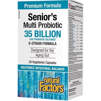 Natural Factors Senior's Multi Probiotic, 30 капсули, Natural Factors