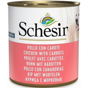 Schesir Dog Adult kuře/mrkev 285 g