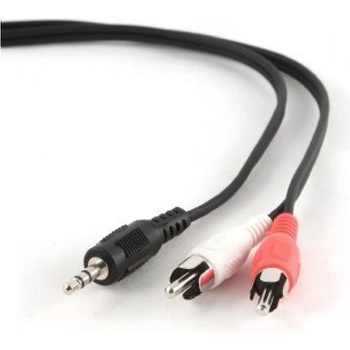 Gembird 1.5m, 3.5mm/2xRCA, M/M audio cable Black, Red, White (CCA-458)