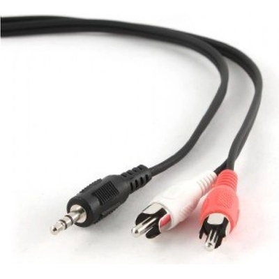 Gembird 1.5m, 3.5mm/2xRCA, M/M audio cable Black, Red, White (CCA-458)