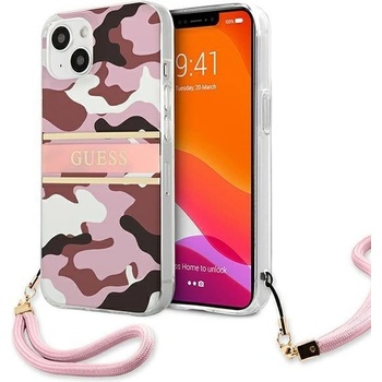 GUESS Калъф Guess GUHCP13MKCABPI, за iPhone 13 6.1", розов (GUE001606-0)