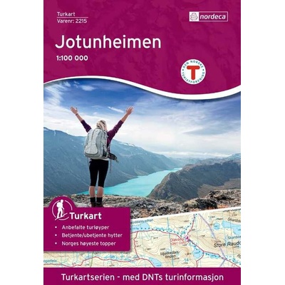 mapa Jotunheimen 1:100 t. (č.2215)
