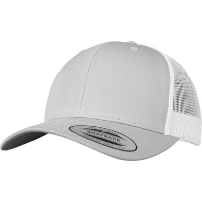 Flexfit 6606/6606T Trucker Vintage COT556606x9999-silver/whit Stříbrná/bílá