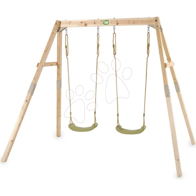 Exit Hojdačka z cyprusového dreva Silvi Double Swing Toys s dvoma sedadlami s nastaviteľnou výškou ET51502000