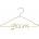 PartyDeco Украса - златна закачалка младоженец