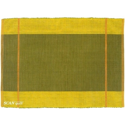 SCANquilt prostírání Rib khakižlutá 30x45cm