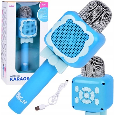 Jokomisiada Hudební hračka IN0168 Mikrofon Bluetooth nahrávání bezdrátový
