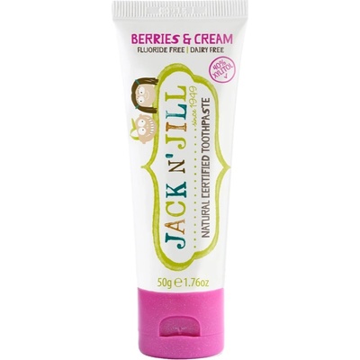 Jack N' Jill Toothpaste натурална детска паста за зъби вкус Berries & Cream 50 гр