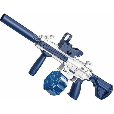 BATTLE Elektrická vodní pistole M416, 2 zásobníky, modrá CY018