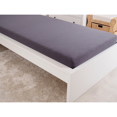 B.E.S. Petrovice Prostěradlo Jersey česaná bavlna mako antracit 180x200