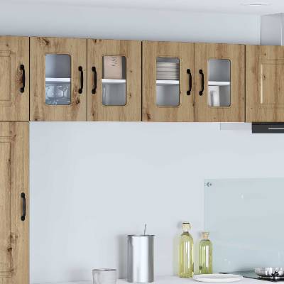 vidaXL Панел за миялна машина Kalmar 2 pcs Дъб 60 x 31 x 40 см (884633)