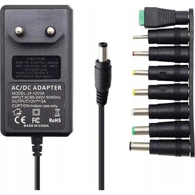 Univerzální napájecí adaptér Izoxis 30W, nastavitelný, 6 koncovek, USB