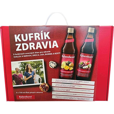 Rabenhorst Kufřík zdraví 5× 750 ml