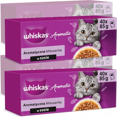 Whiskas aromatická směs v omáčce 160 x 85 g