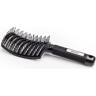 Depot Депо аксесоари № 725 отдушник четка за коса черна голяма разресваща