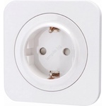 Aigostar - Стенна розетка с рамка SCHUKO 250V/16A бяла (AI2749G)