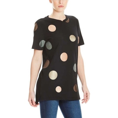 BENCH tričko Foil Dots Tee Black Beauty