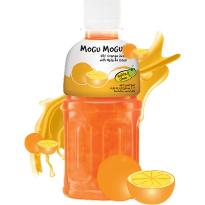 Mogu Mogu Žvýkací nápoj s příchutí pomeranče 320 ml