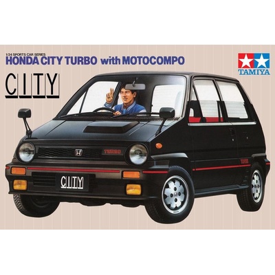 Tamiya Honda City Turbo with Motocompo 1:24