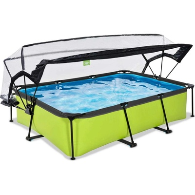 Exit Toys Lime s kartušovou filtrací a kopulí 300x200x65cm zelená