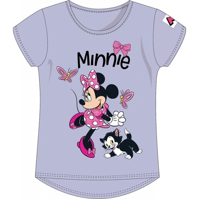 Disney Dětské bavlněné tričko Minnie Mouse Disney fialové – Zboží Dáma