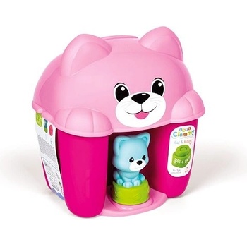 CLEMMY CLEMENTONI SOFT Box s vekom Mačka a mačiatko so 6 blokmi