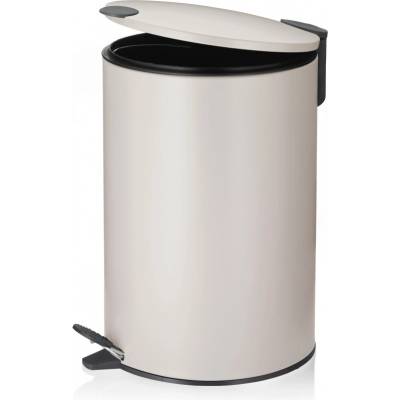 Kela Кош за отпадъци с педал Mats - бежов - 12 л (KELA 10644)