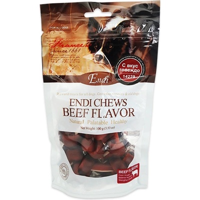 Двуцветни мини кокалчета с говеждо - 0.1кг