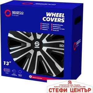 Sparco Тасове за джанти 14'' Sparco PALERMO / SPC1481SVBK (56385) - steficenter