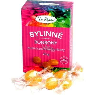 Dr.Popov Bonbony Multivitamín 70 g