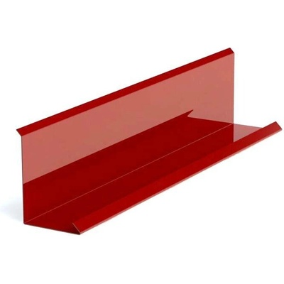 Lemování zdí klasik r.š.333mm pozinkované Lakované RAL 3011 červenohnědá s folií dl.2m