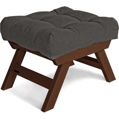 MarLiving Taburet BREEZIO 03 55 cm z masivu/šedý