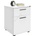Adore Furniture Нощно шкафче 57x40 см бял (AD0035)