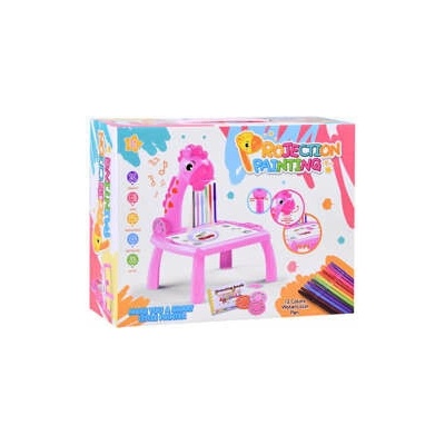 Projektor na kreslení Žirafa Růžová