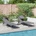 vidaXL Сгъваем шезлонг 2 pcs Сив 190 x 57 x 81 см оксфорд (42003137)