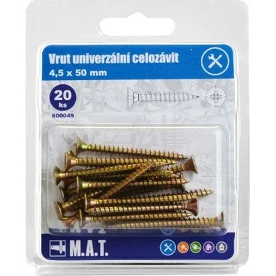 vrut un.celozávit 4,5x 50mm ZZ (20ks)
