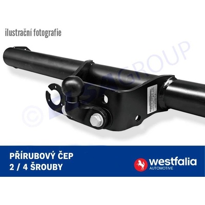 Tažné zařízení Ford Transit valník 2019/06-, příruba 2š, Westfalia