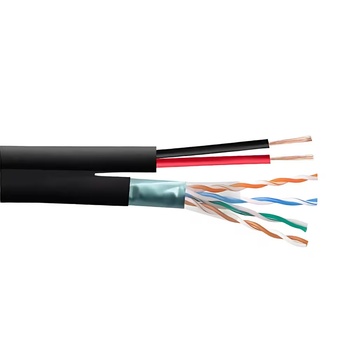 Екском FTP Cat5e 24AWG Cu + 2x1, 00mm CU захранващи проводници (FTP Cat5e 24AWG Cu + 2x1,00mm CU)