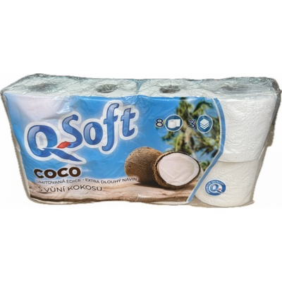 Q-Soft kokos 3-vrstvý 8 ks