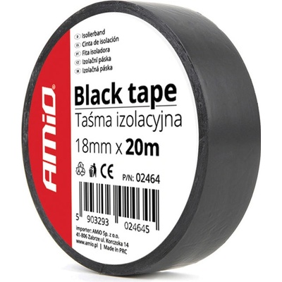 Amio Izolačná páska 18 mm x 20 m čierna 1 ks
